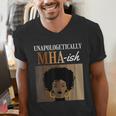 Unapologetically MHA-Ish Student Graduation Afro Men's V-Neck T-Shirt