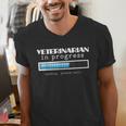 Veterinarian Progress Vet Graduation DVM Men's V-Neck T-Shirt