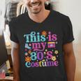 Vintage 80s Costume Nostalgia 1980s Fashion Cute Girls Women Men's V-Neck T-Shirt