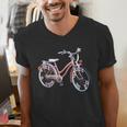 Vintage Bicycle With Playing Cards Nostalgia Men's V-Neck T-Shirt Vintage Bicycle With Playing Cards Nostalgia Men's V-Neck T-Shirt