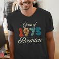 Vintage Class Of 1975 Reunion 50th Graduation Classmate Cool Men's V-Neck T-Shirt