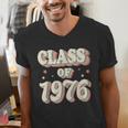 Vintage Class Of 1976 76 High School Graduation Men's V-Neck T-Shirt