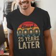 Vintage Class Of 2000 25 Years Later Reunion 25th Graduation Men's V-Neck T-Shirt