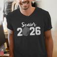 Vintage Class Of 2026 Hockey Senior 2026 Graduation 2026 Men's V-Neck T-Shirt