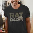Vintage Distressed Rat Dad Men's V-Neck T-Shirt