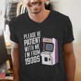 Vintage Gaming Please Be Patient With Me I'm From The 1900s Men's V-Neck T-Shirt