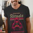 Vintage Gaming Rituals Retro Gamer Nostalgia Vintage Games Men's V-Neck T-Shirt