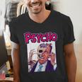 Vintage Movie Horror Poster Comic Book Graphic Film Night Men's V-Neck T-Shirt