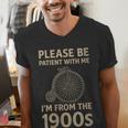 Vintage Please Be Patient With Me I'm From The 1900s Cycle Men's V-Neck T-Shirt Vintage Please Be Patient With Me I'm From The 1900s Cycle Men's V-Neck T-Shirt