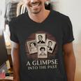 Vintage Portrait Photography Memory Nostalgia Vibe Men's V-Neck T-Shirt