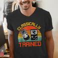 Vintage Retro Classically Trained Video Game 90s Nostalgia Men's V-Neck T-Shirt
