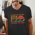 Vintage Retro Please Be Patient With Me I'm From The 1900s Men's V-Neck T-Shirt Vintage Retro Please Be Patient With Me I'm From The 1900s Men's V-Neck T-Shirt