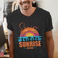 Vintage SENIOR SUNRISE 2026 Seniors Of Class Graduation Men's V-Neck T-Shirt