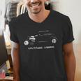 Vintage Vibes Automotive Nostalgia Classic Hotrod Car Men's V-Neck T-Shirt
