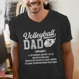 Volleyball Dad Definition Dad Of A Volleyball Player Father Men's V-Neck T-Shirt