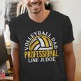 Volleyball Dad Professional Line Judge Volleyball Dad Men's V-Neck T-Shirt