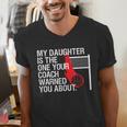 Volleyball Mom Dad Parent Shirt Daughter Player Men's V-Neck T-Shirt Volleyball Mom Dad Parent Shirt Daughter Player Men's V-Neck T-Shirt