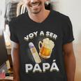 Voy Hacer Papa Ser Papa Voy A Ser Papa Dad To Be In Spanish Men's V-Neck T-Shirt