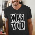 Wastoid 80s Slang Retro Teen Quote Gen X Nostalgia Men's V-Neck T-Shirt Wastoid 80s Slang Retro Teen Quote Gen X Nostalgia Men's V-Neck T-Shirt
