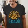 Water Polo Dad Father's Day Sports Fan Player Coach Daddy Men's V-Neck T-Shirt Water Polo Dad Father's Day Sports Fan Player Coach Daddy Men's V-Neck T-Shirt