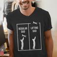 Weightlifting Workout Fitness Father Gym I Lifting Dad Men's V-Neck T-Shirt