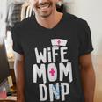 Wife Mom DNP Doctor Of Nursing Practice Graduation Men's V-Neck T-Shirt