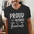 Wife's Graduation Shirt 2018 Proud Husband Of a Graduate Men's V-Neck T-Shirt