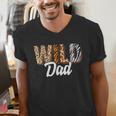 Wild Dad Zoo Born Two Be Wild B-Day Safari Jungle Animal Men's V-Neck T-Shirt