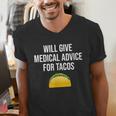 Will Give Medical Advice For Tacos Shirt Nurse Graduation MD Men's V-Neck T-Shirt