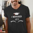 I Winged It Cosmetology Graduation Men's V-Neck T-Shirt
