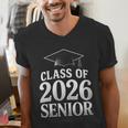 Women's Class Of 2026 Senior Graduation School College Men's V-Neck T-Shirt