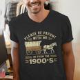 Women's Please Be Patient With Me I'm From The 1900s Vintage Men's V-Neck T-Shirt Women's Please Be Patient With Me I'm From The 1900s Vintage Men's V-Neck T-Shirt