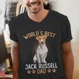 World´s Best Jack Russell Terrier Dad Dog Owner Men Men's V-Neck T-Shirt World´s Best Jack Russell Terrier Dad Dog Owner Men Men's V-Neck T-Shirt