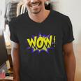 WowShirt WOW Dad Mom Men Women Boys Girls Tee Men's V-Neck T-Shirt