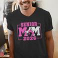 Wrestling Senior Mom Wrestling Senior 2026 Graduation Men's V-Neck T-Shirt