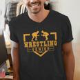 Wrestling Senior Night Wrestling Senior 2025 Graduation 17 Men's V-Neck T-Shirt