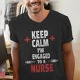 Xmas Nurse Graduation Keep Calm I'm Almost A Nurse Men's V-Neck T-Shirt