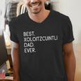 Xolos Xoloitzcuintle Best Xoloitzcuintli Dad Ever Xolo Dog Men's V-Neck T-Shirt