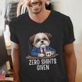 Zero Shihts Given Shih Tzu Dad Shih Tzu Mom Shih Tzu Men's V-Neck T-Shirt