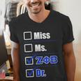 Zeta Phi Beta Doctor Graduation Zeta Phi Beta HBCU Doctor Men's V-Neck T-Shirt