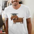 2018 Dog Graduation Shirt Dachshund Graduation For Men Women Kids Men's V-Neck T-Shirt