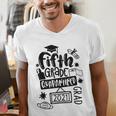 5th Grade Graduate 2021 Graduate Quarantine Fifth Graduation Men's V-Neck T-Shirt