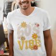 60's Vibe Vintage Nostalgia Mixtape Era 1960s Party Groovy Men's V-Neck T-Shirt