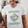 80s 90s Nostalgia Magic Cube Retro Party Costume Men's V-Neck T-Shirt 80s 90s Nostalgia Magic Cube Retro Party Costume Men's V-Neck T-Shirt