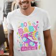 80's Baby 90's Made Me 1980s 1990s Nostalgia Retro Party Premium Tri-Blend Men's V-Neck T-Shirt