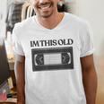 80s VHS Video Cassette Nostalgia Men's V-Neck T-Shirt