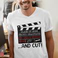 8th Grade Graduation 2026 Graduate Clapperboard Men's V-Neck T-Shirt