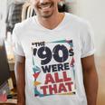 The 90s Were All That – Retro 1990s Nostalgia Tee Premium Tri-Blend Men's V-Neck T-Shirt