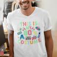 This Is My 90s Costume Mixtape Era Outfits Nostalgia 1990s Premium Tri-Blend Men's V-Neck T-Shirt