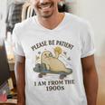 90s Manatee Humor Please Patient I'm From The 1900s Men's V-Neck T-Shirt